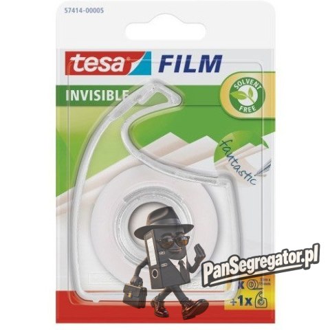 Taśma biurowa TESA INVISIBLE 19x10m z dyspenserem 57660-00000-01