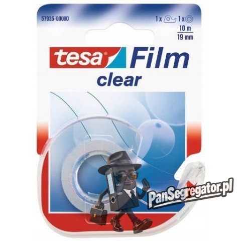Taśma biurowa TESAfilm Clear 10m X19mm +Dyspenser 57935-00000-01 TS