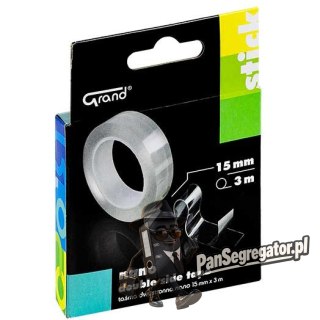 Taśma dwustronna nano 15mm x3m x1mm GRAND 130-1955