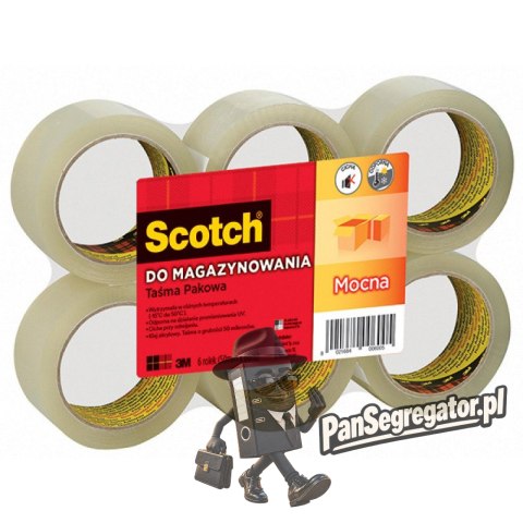 Taśma pakowa do magazynowania 309 przezroczysta CICHA 50x66 309 TSP SCOTCH