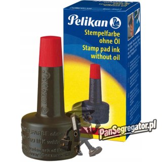 Tusz do stempli 28ml czerwony PELIKAN 100436065