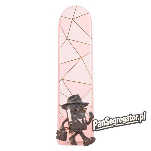 Zszywacz 25 kartek 24/6 26/6 MACARON różowy 0402F PINK DELI