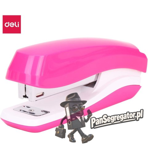 Zszywacz 25 kartek 24/6 26/6 RIO różowy 0350 PINK DELI