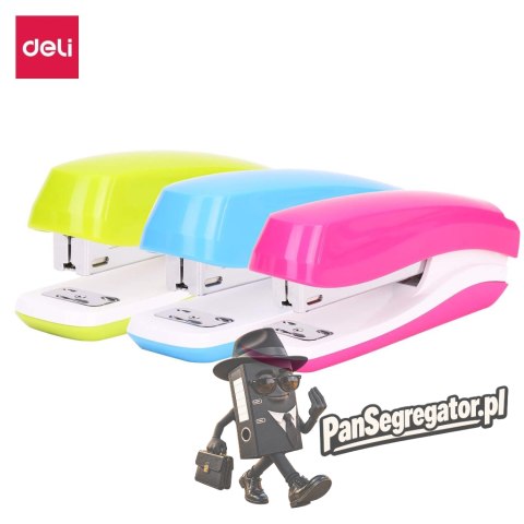 Zszywacz 25 kartek 24/6 26/6 RIO zielony 0350 GREEN DELI