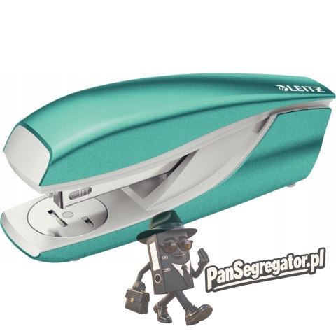 Zszywacz 55021 WOW 24-26/6 30k turkusowy średni metalowy 55021051 LEITZ