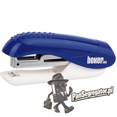 Zszywacz ICO BOXER 100 niebieski do 10kartek, zszywki nr10 ISAXB100-01