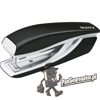 Zszywacz Mini metalowy Leitz WOW, czarny, 10 lat gwarancji, 10 kartek 55281095