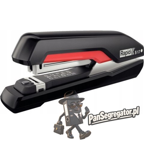 Zszywacz SUPREME S17 czarno-czerwony 30kartek RAPID 5000538