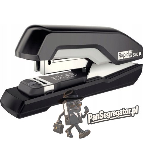 Zszywacz SUPREME S50 czarny 50kartek RAPID 5000543
