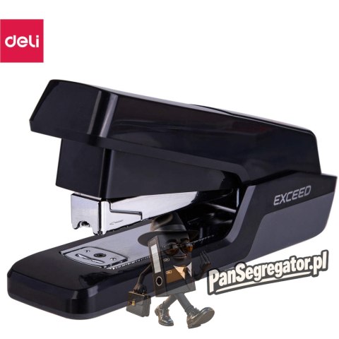 Zszywacz do 25 kartek 24/6 26/6 czarny bezwysiłkowy E0476 BLACK DELI