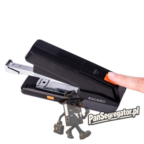 Zszywacz do 25 kartek 24/6 26/6 czarny bezwysiłkowy E0476 BLACK DELI