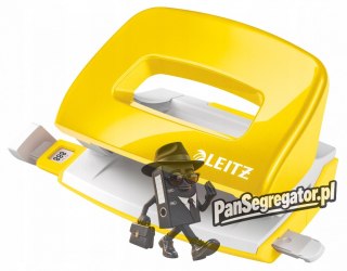 Zszywacz + dziurkacz LEITZ WOW mini 10 kartek żółty metalik 55612016