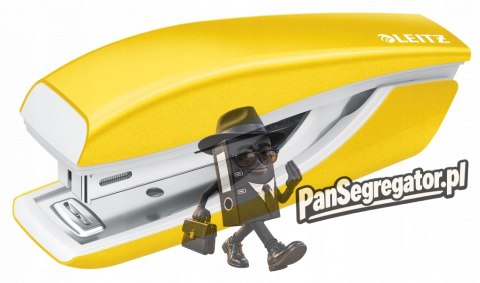 Zszywacz + dziurkacz LEITZ WOW mini 10 kartek żółty metalik 55612016