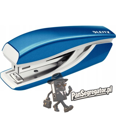 Zszywacz mini LEITZ NeXXt WOW 10 kartek niebieski metaliczny 55281036