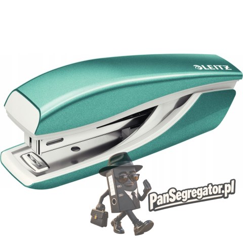 Zszywacz mini LEITZ NeXXt WOW 10 kartek turkusowy metaliczny 55281051