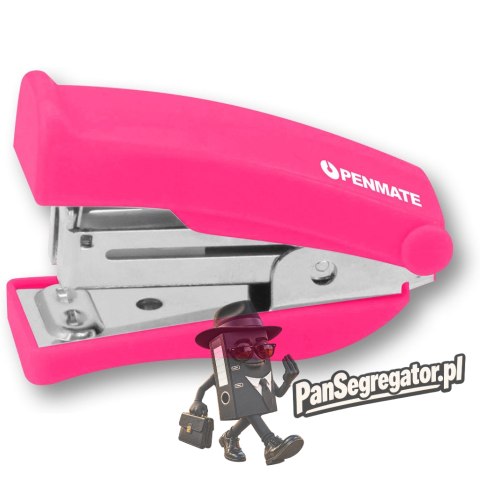 Zszywacz mini PS-200 różowy 20k, 24/6 TT8490 PENMATE