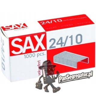 Zszywki SAX 24/10 miedziane (1000)