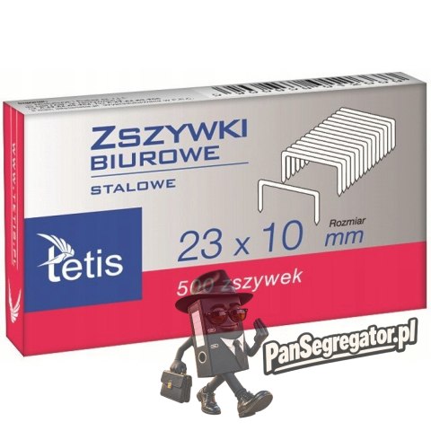 Zszywki biurowe hd 23/10 500szt. GZ102-A TETIS