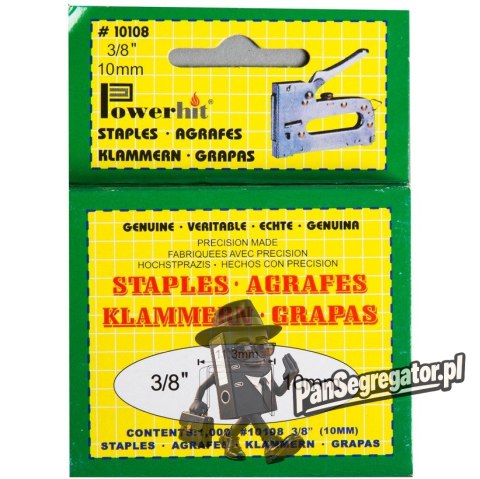 Zszywki tapicerskie 10mm 3/8" 207022 Leviatan