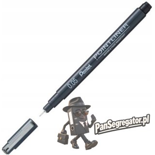 Cienkopis POINTLINER 0.05mm czarny S20P-05A PENTEL