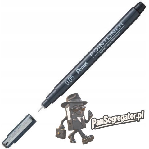 Cienkopis POINTLINER 0.05mm czarny S20P-05A PENTEL
