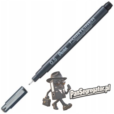 Cienkopis POINTLINER 0,5mm czarny S20P-5A PENTEL