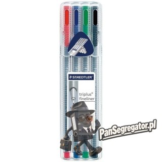 Cienkopis TRIPLUS FIN 4szt 0.3 STAEDTLER 334 -SB4