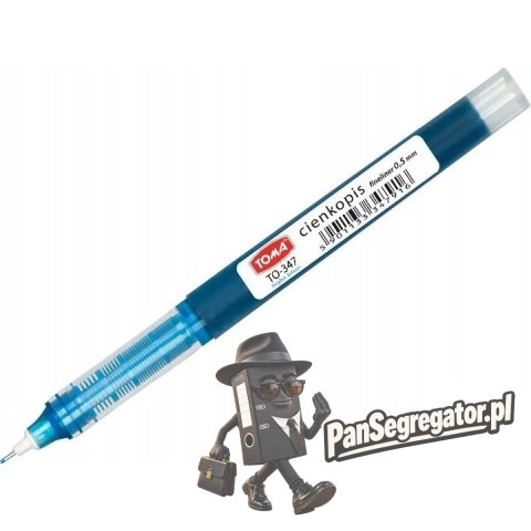 Cienkopis kapilarny 0,5mm jasnoniebieski TO-347 TOMA