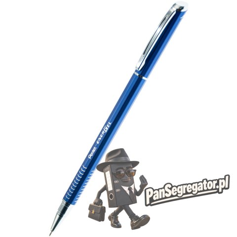 Cienkopis kulkowy 0,5mm ENERGEL SLIM niebieska obudowa PENTEL