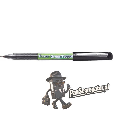 Cienkopis kulkowy GREENTECPOINT BG czarny BX-GR5-B-BG PILOT