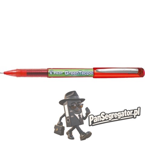 Cienkopis kulkowy GREENTECPOINT BG czerwony BX-GR5-R-BG PILOT