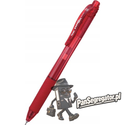 Cienkopis kulkowy PENTEL ENERGEL 0,5mm BLN105 czerwony