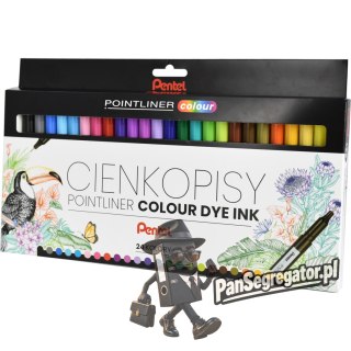 Cienkopisy POINTLINER COLOUR (24szt) S40-ST24PL PENTEL