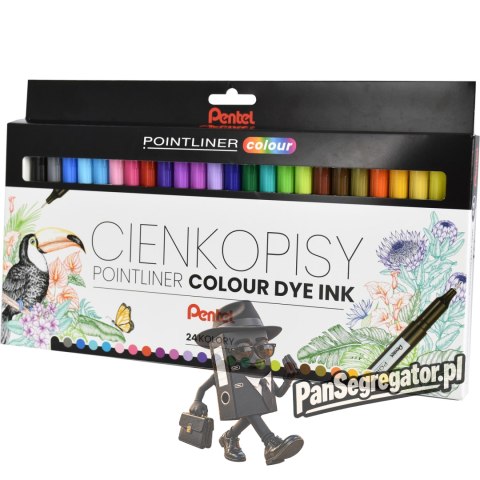 Cienkopisy POINTLINER COLOUR (24szt) S40-ST24PL PENTEL