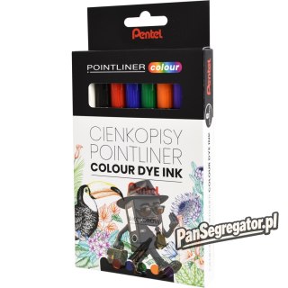 Cienkopisy POINTLINER COLOUR (6szt) S40-ST6PL PENTEL