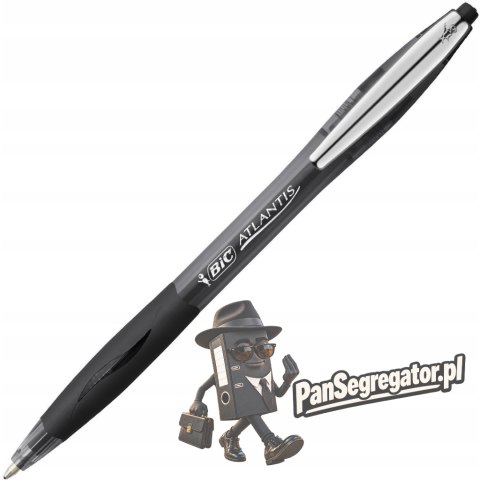 Długopis ATLANTIS SOFT czarny BIC-click 9021332