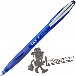 Długopis ATLANTIS SOFT niebieski BIC metal clip 9021322