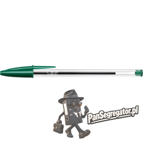 Długopis BIC CRISTAL zielony 1mm 875976
