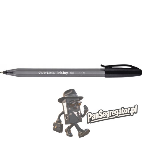 Długopis INKJOY 100 CAP M czarny 1mm PAPER MATE S0957120