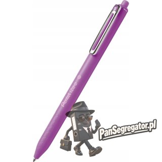 Długopis IZEE 0.7 fioletowy BX467-V PENTEL z tuszem low viscosity