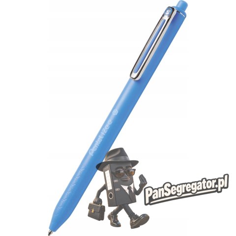 Długopis IZEE 0.7 jasno niebieski BX467S PENTEL z tuszem low viscosity
