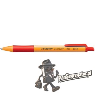 Długopis POINT Ball 6030/40 czerwony STABILO