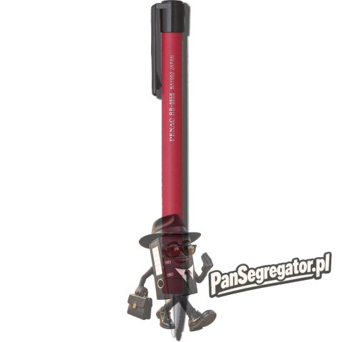 Długopis RB-085B PENAC czerwony 0,7mm PBA100202F-04