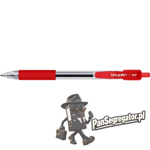Długopis automatyczny BOY PEN BP EKO czerwony 423-001 RYSTOR