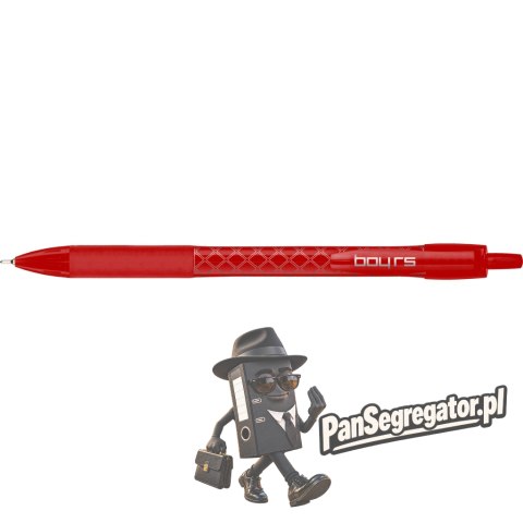 Długopis automatyczny BOY RS 0.7mm czerwony RYSTOR 454-001