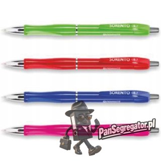 Długopis automatyczny SORENTO COLOUR niebieski 0.7mm mix kolor PENMATE TT7499