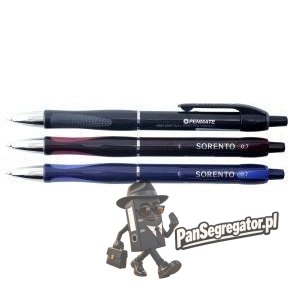 Długopis automatyczny SORENTO niebieski 0.7mm TT6086 mix PENMATE