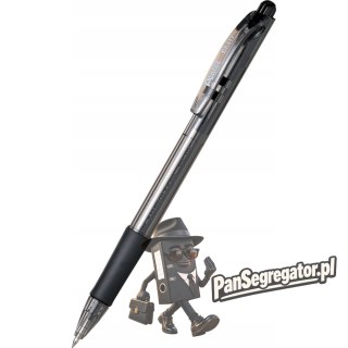 Długopis automatyczny WOW BK417/A czarny PENTEL z gumowym uchwytem