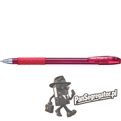 Długopis olejowy BX487 czerwony PENTEL