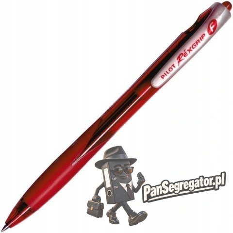 Długopis olejowy PILOT REXGRIP czerwony PIBPRG-10R-R